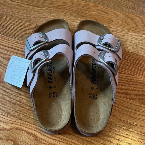 Birkenstock Arizona Big Buckle Nubuck Leather Size 8 NWT - Picture 12 of 13